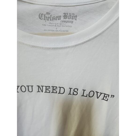 All You Need is Love T-Shirt Design Based on Lennon-Mccartney Small New A127 - Picture 2 of 6